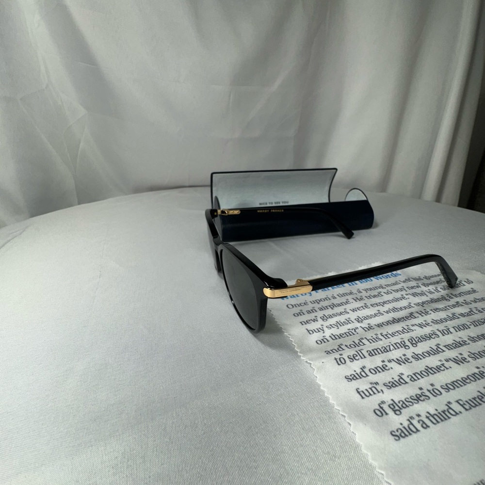 Warby Parker Durand M 3102 Black Sunglasses and Case - Picture 4 of 10